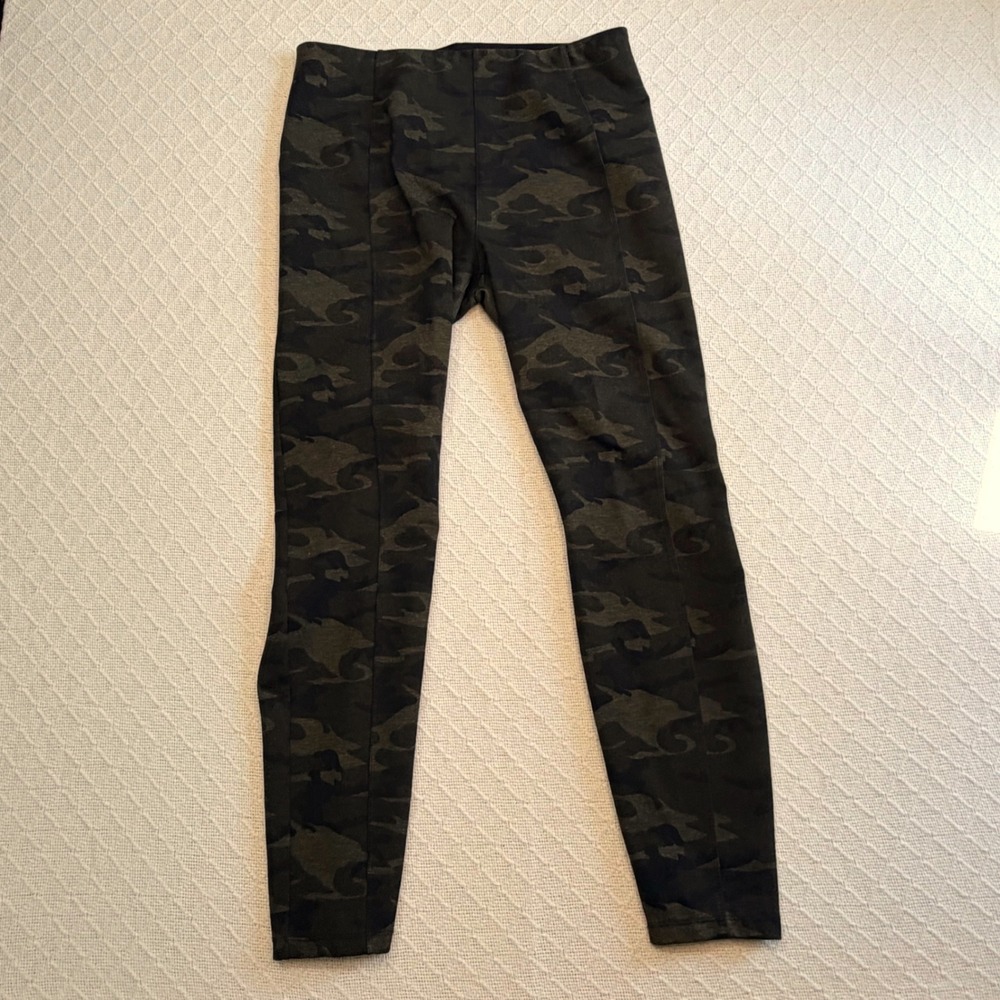 Liverpool Los Angeles Kelsey Camo Knit Trousers Olive Brown LM2121Z56 Size 8